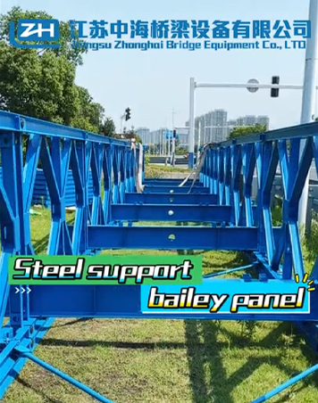 Cầu Bailey thép bền bỉ Q345B Cầu giàn hộp mạ kẽm nhúng nóng