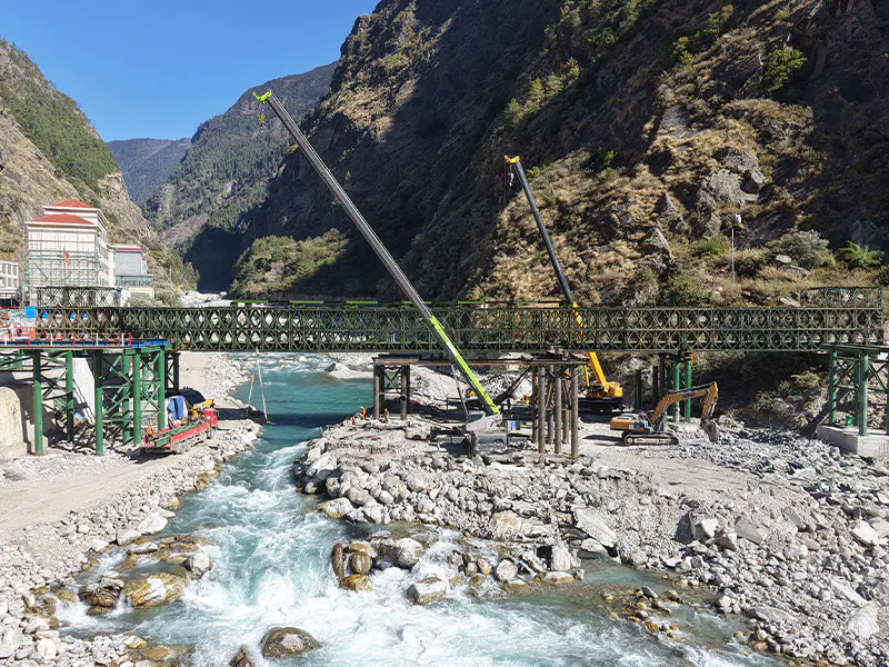 Cầu cứu sinh cảng Jilong ở Nepal